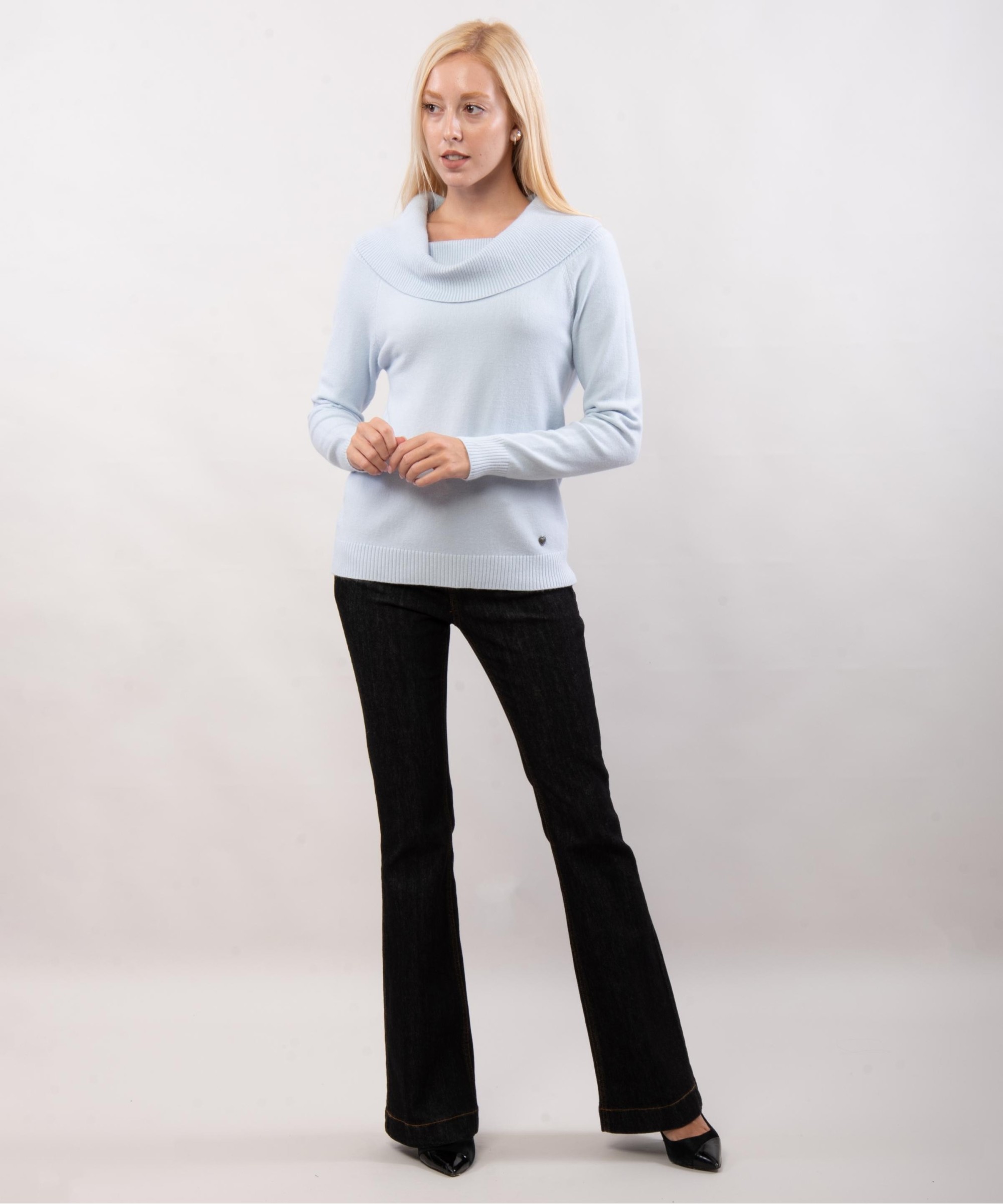 Maglione collo largo