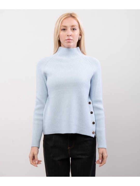 Maglione con bottoni laterali