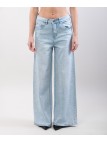 Jeans dritto con brillanti