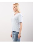 T-Shirt in Maglia scollo a V