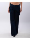 pantalone palazzo in tessuto jeans