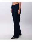 pantalone palazzo in tessuto jeans