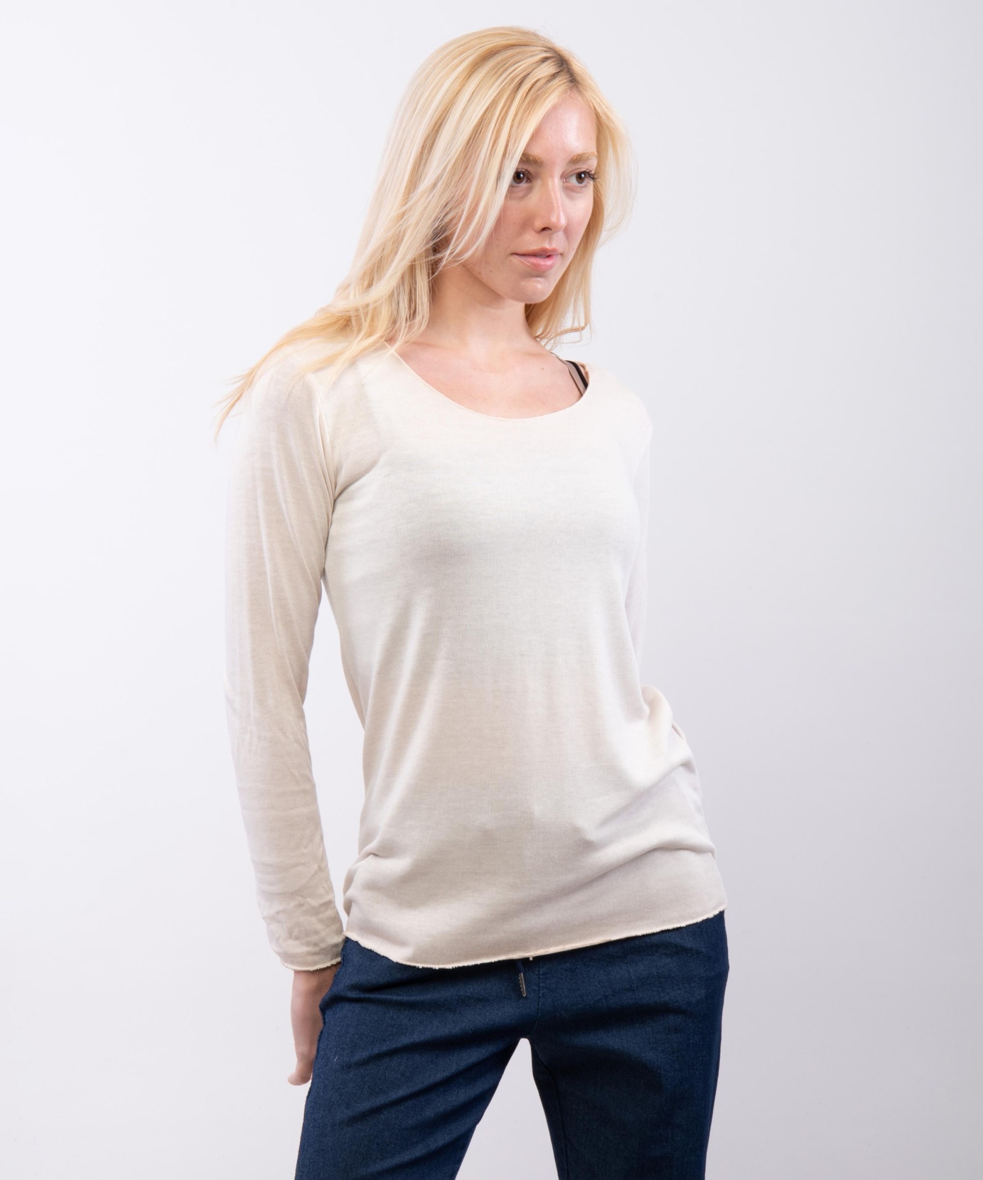 maglia viscosa scollo tondo
