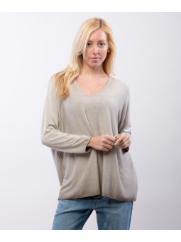 maglia viscosa scollo v