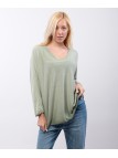 maglia viscosa scollo v