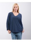 maglia viscosa scollo v