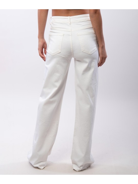 pantaloni cotone con paillettes
