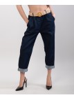 pantaloni jeans con cinture