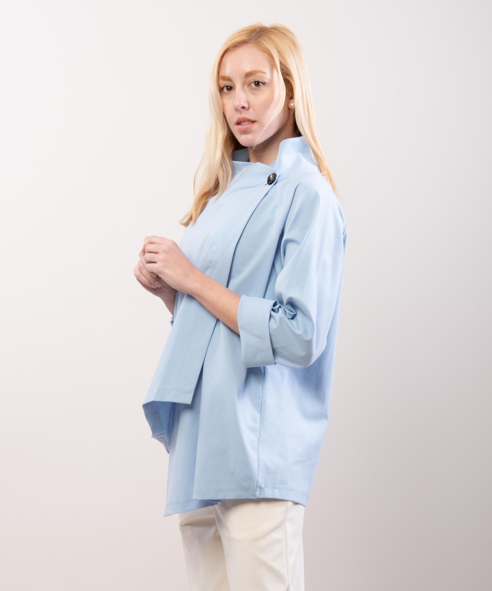 Trench in Maglia Asimmetrica