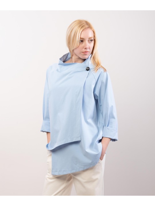 Trench in Maglia Asimmetrica