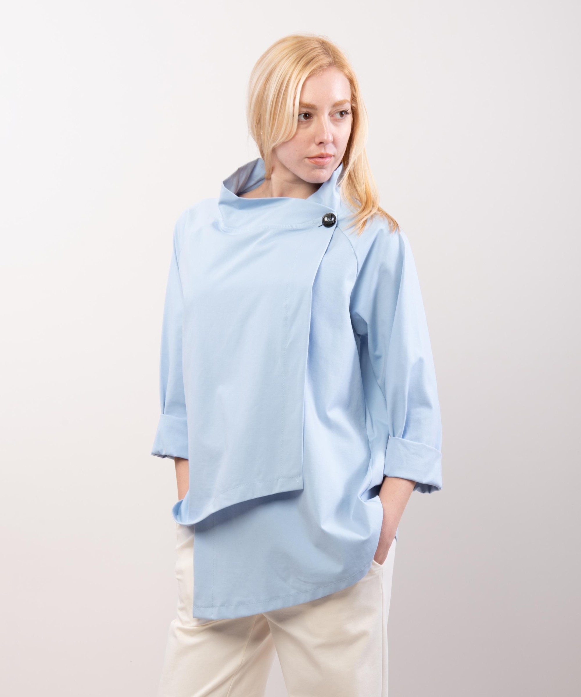 Trench in Maglia Asimmetrica