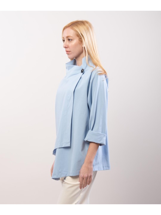 Trench in Maglia Asimmetrica