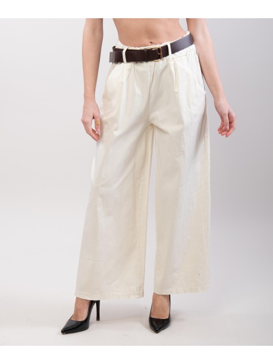 pantaloni palazzo cotone