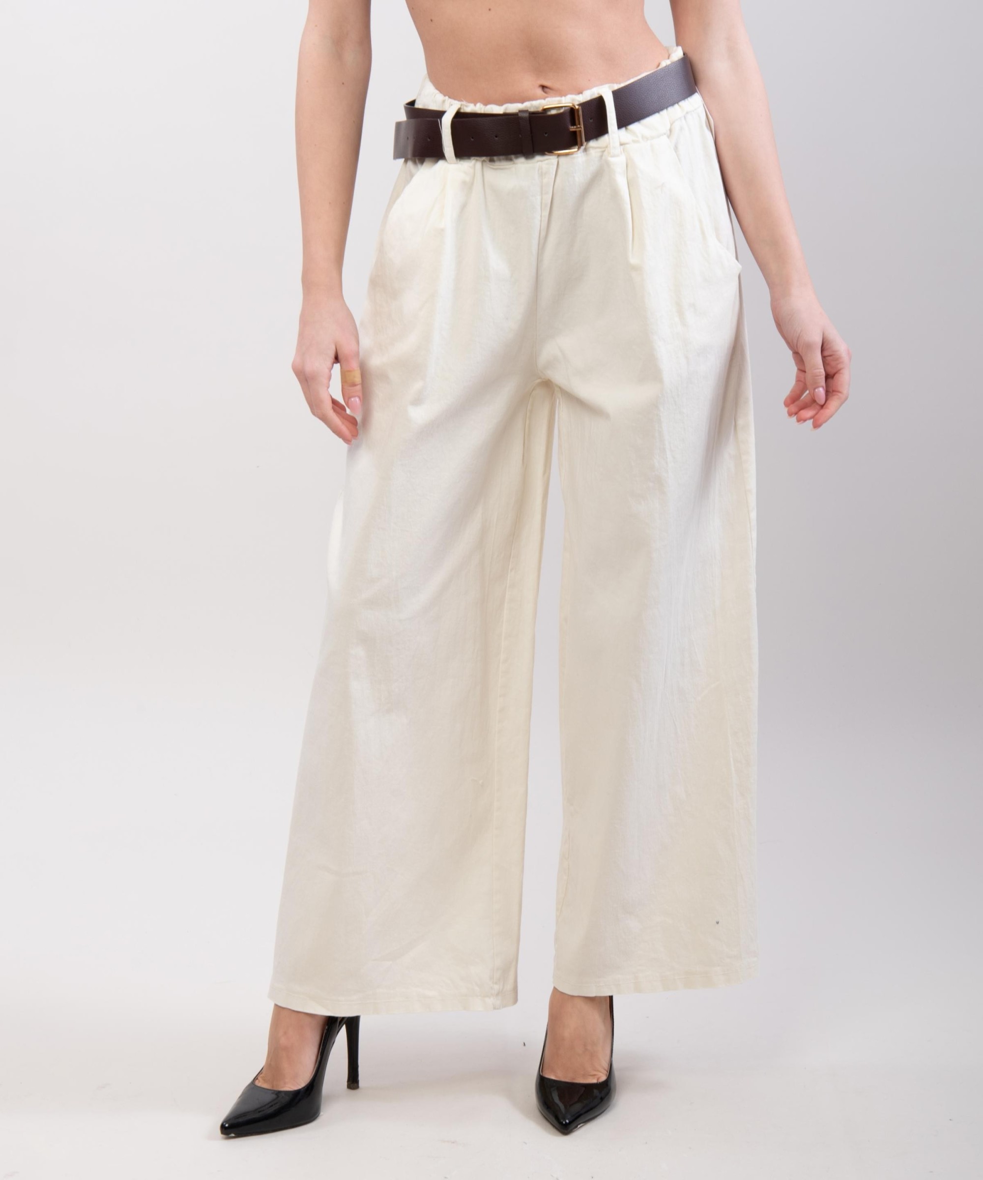 pantaloni palazzo cotone