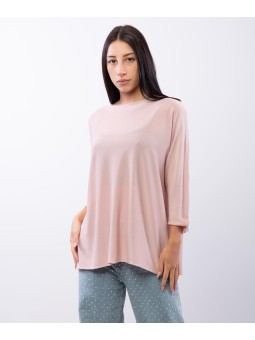 Maglia con perline sulle maniche