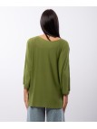 Maglia con perline sulle maniche