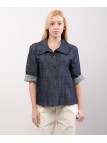 Giacca denim con tasche