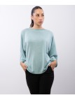 Maglia Lurex Maniche Pipistrello Scollo a Barca