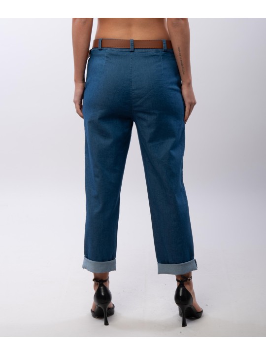 Jeans Baggy con Cintura