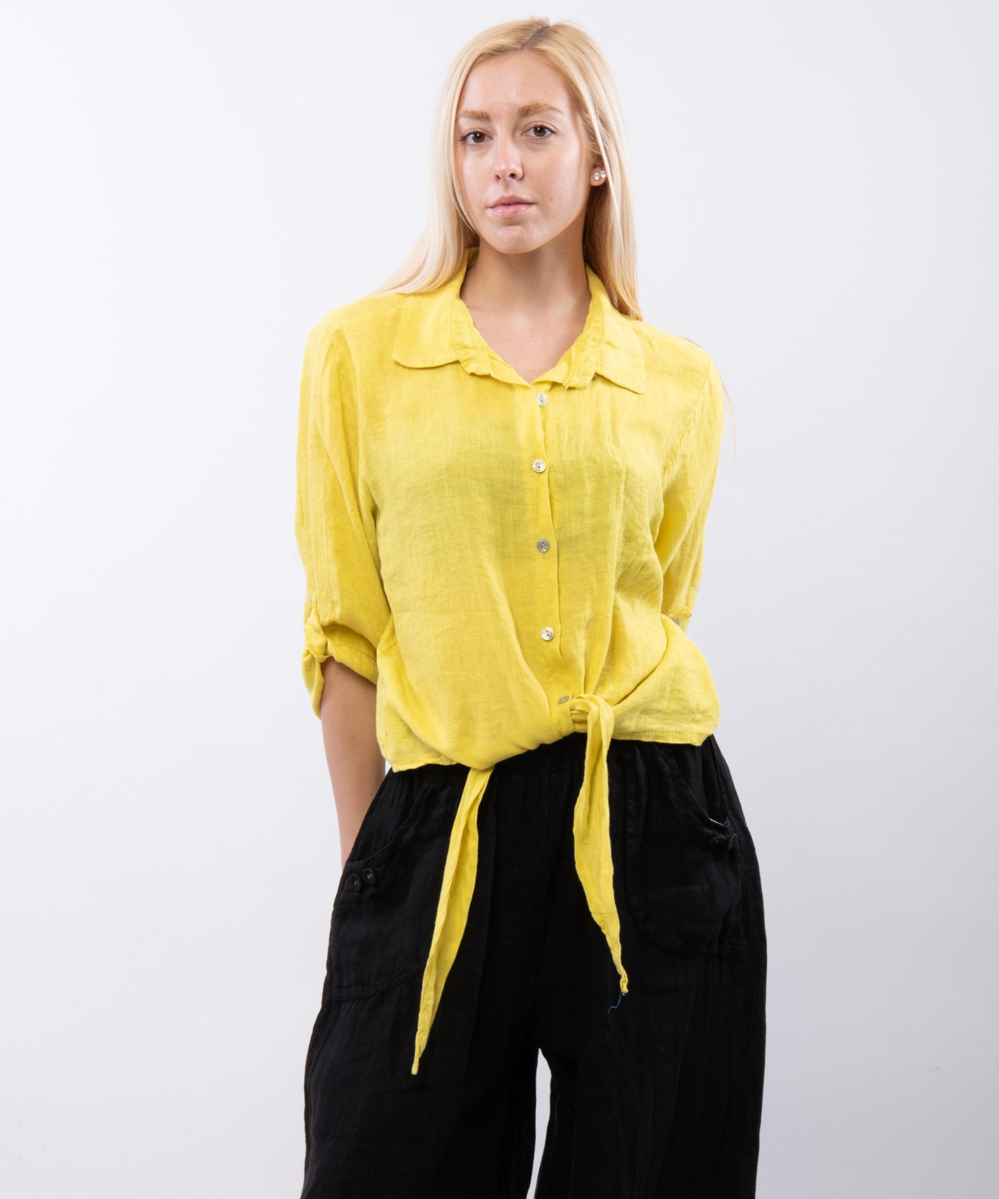 Camicia Lino Classica con Nodo
