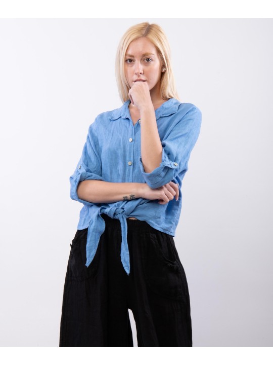 Camicia Lino Classica con Nodo Camicia Lino Classica con Nodo