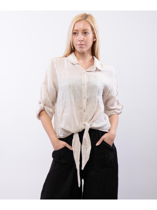 Camicia Lino Classica con Nodo Camicia Lino Classica con Nodo