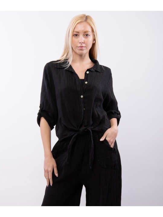 Camicia Lino Classica con Nodo Camicia Lino Classica con Nodo