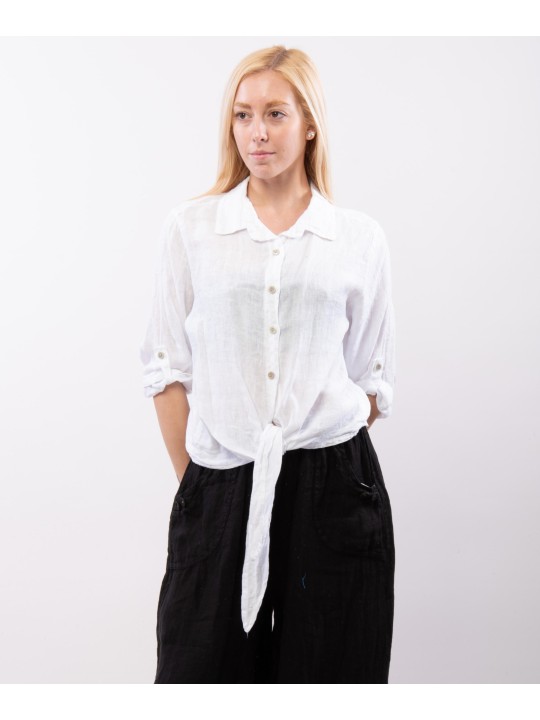 Camicia Lino Classica con Nodo Camicia Lino Classica con Nodo