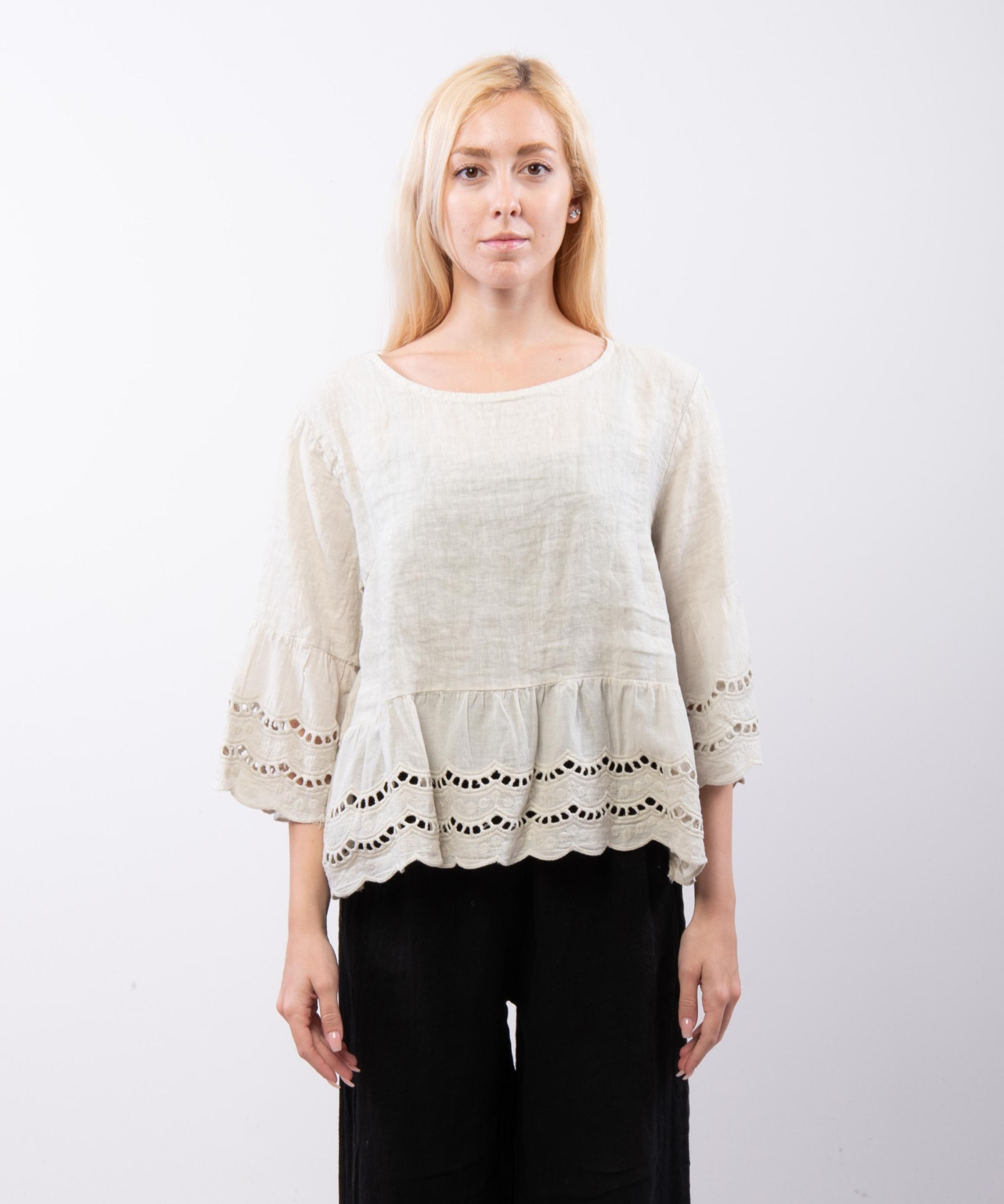 maglia con pizzo