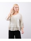 maglia con pizzo