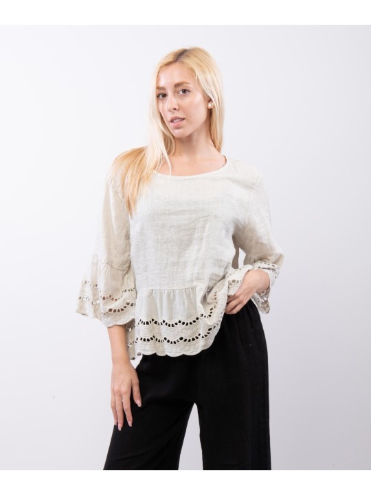 maglia con pizzo