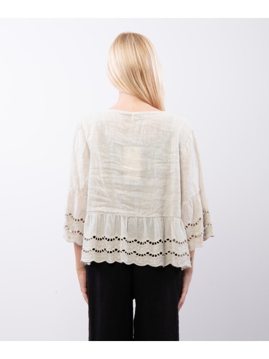 maglia con pizzo