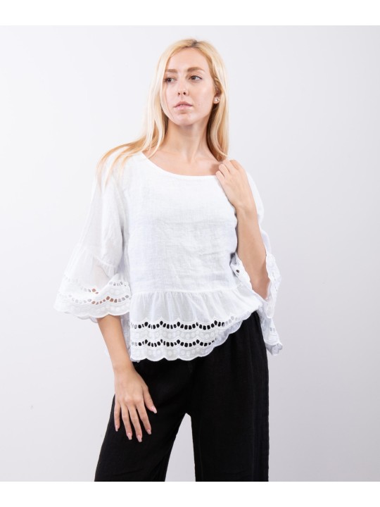 maglia con pizzo