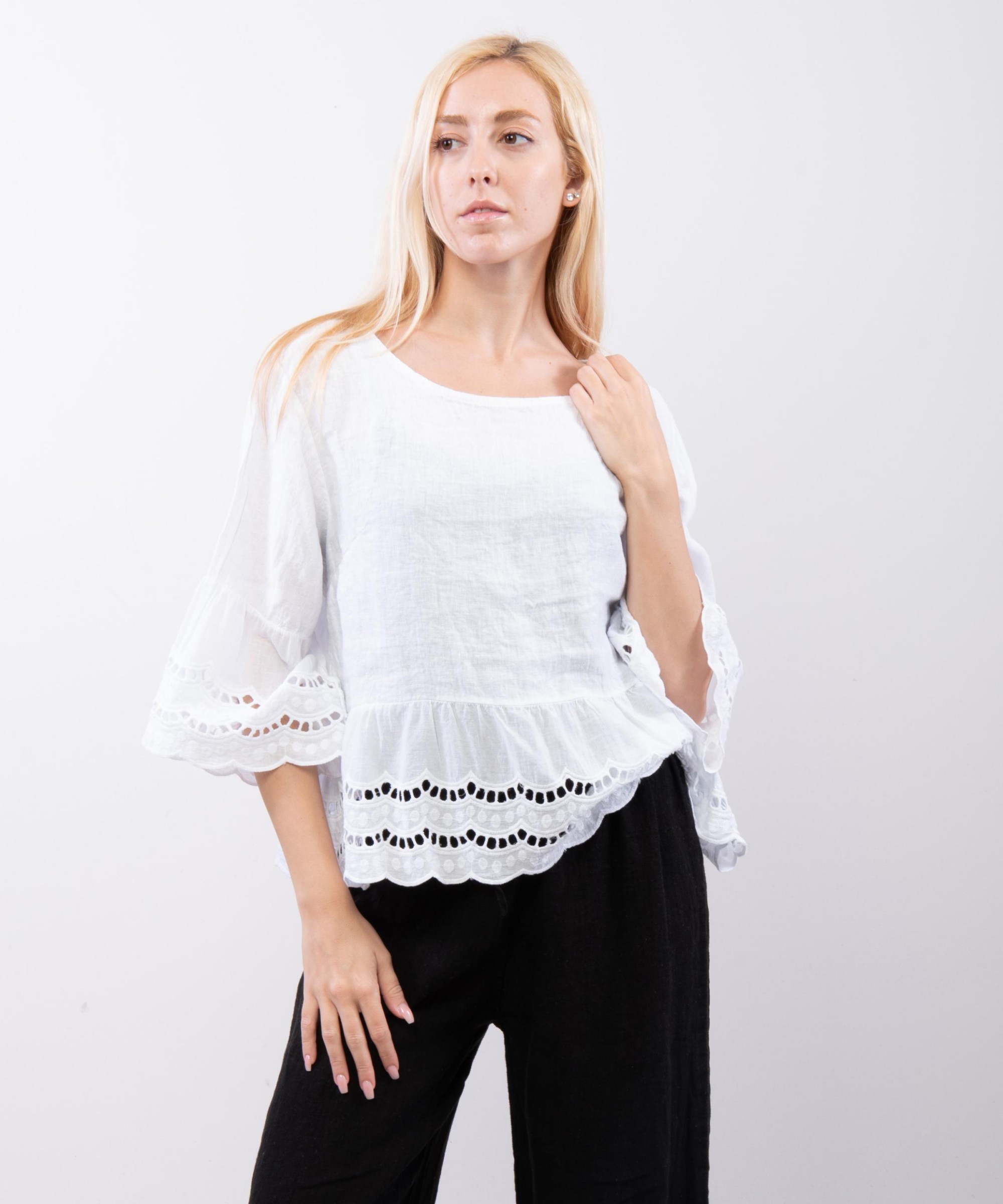 maglia con pizzo