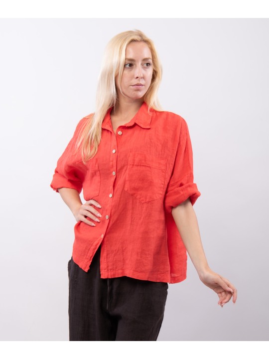 camicia con tasche davanti
