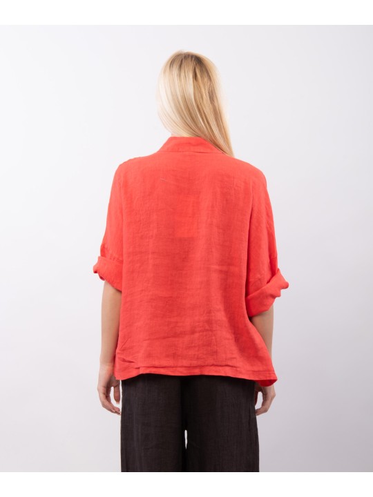 camicia con tasche davanti