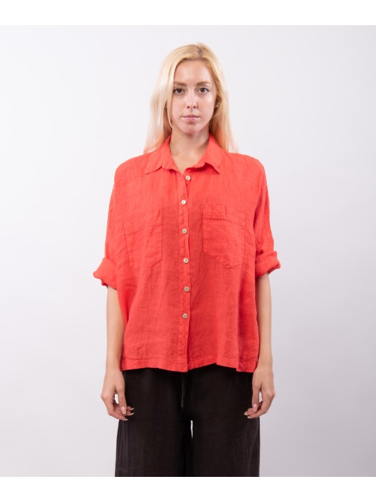 camicia con tasche davanti