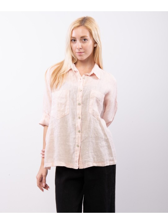 camicia con tasche davanti