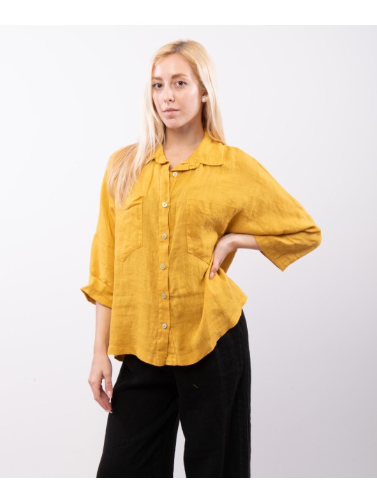 camicia con tasche davanti