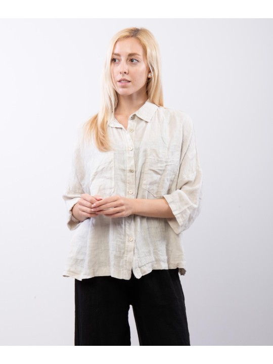 camicia con tasche davanti