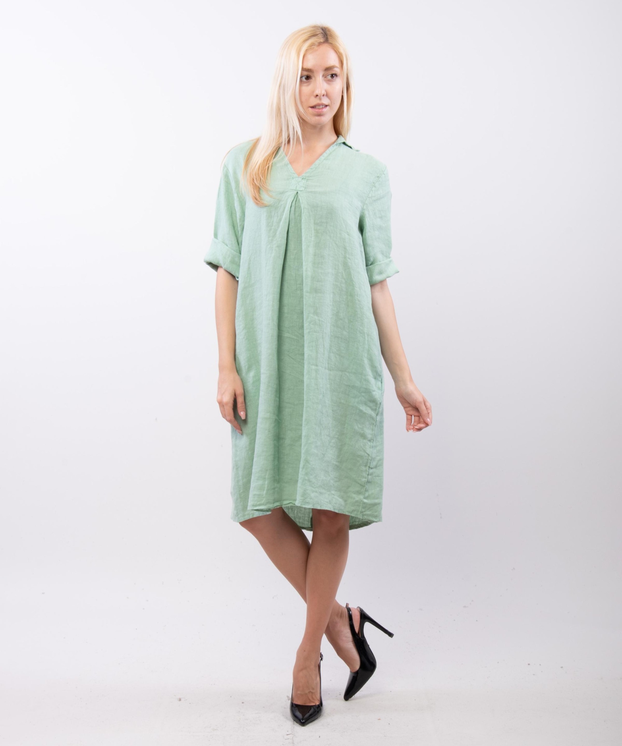 abito camicia in lino