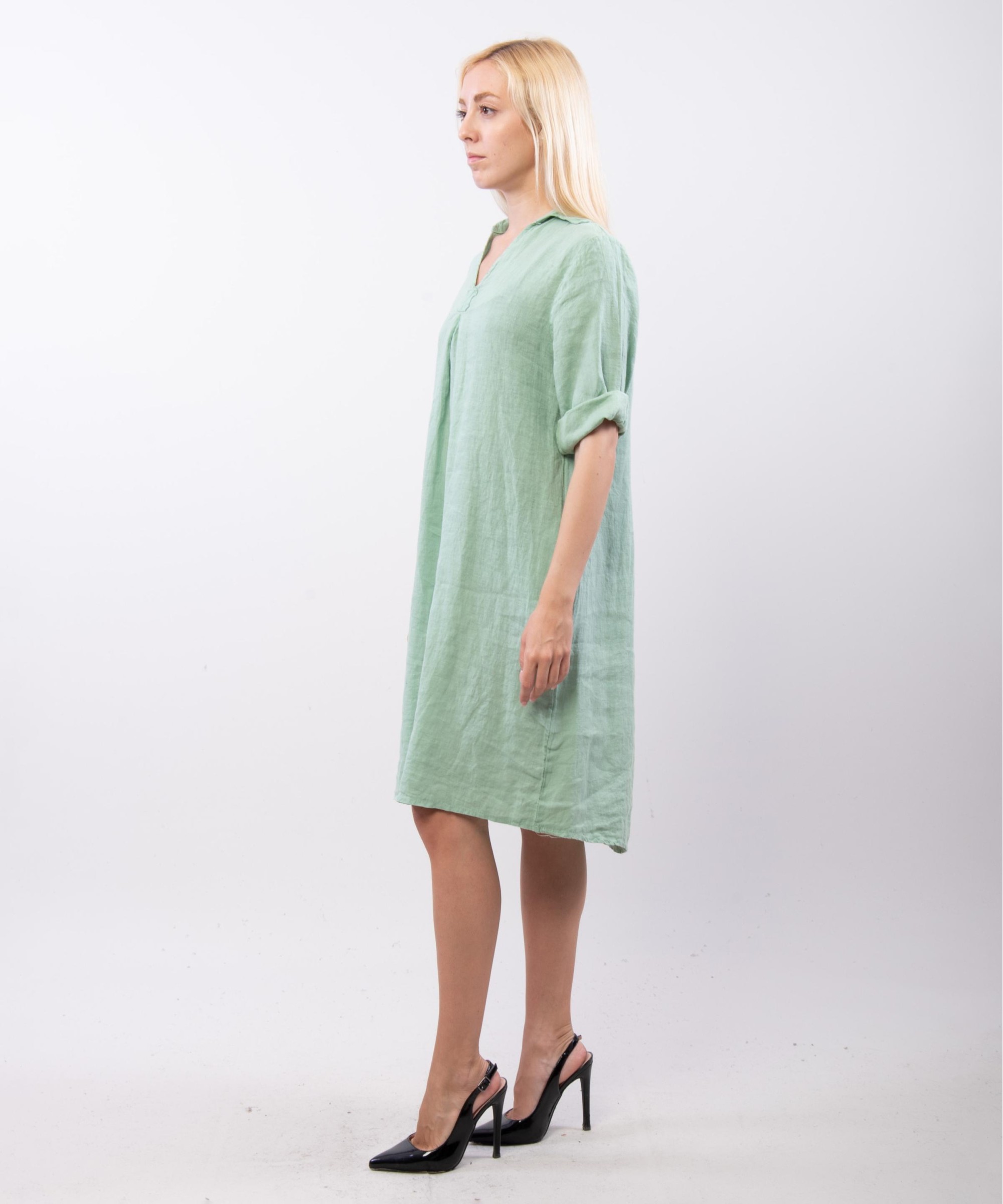 abito camicia in lino