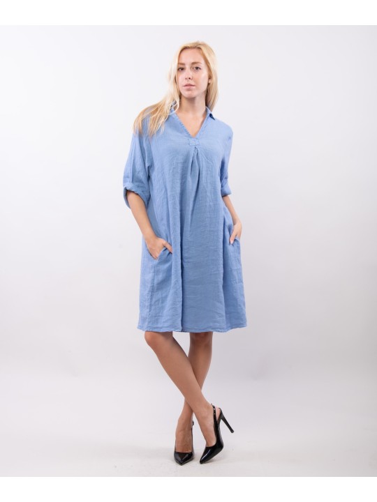 abito camicia in lino