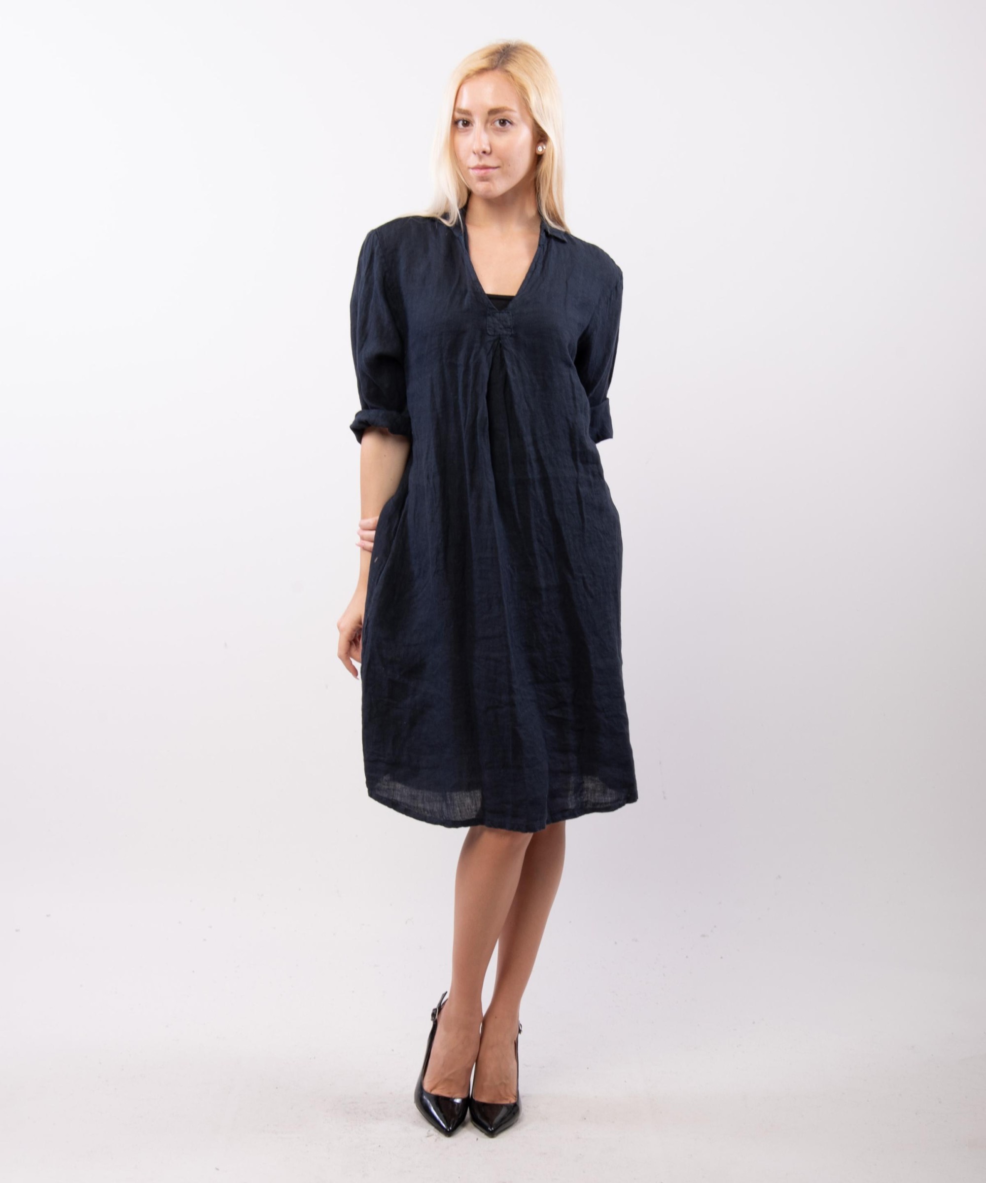 abito camicia in lino