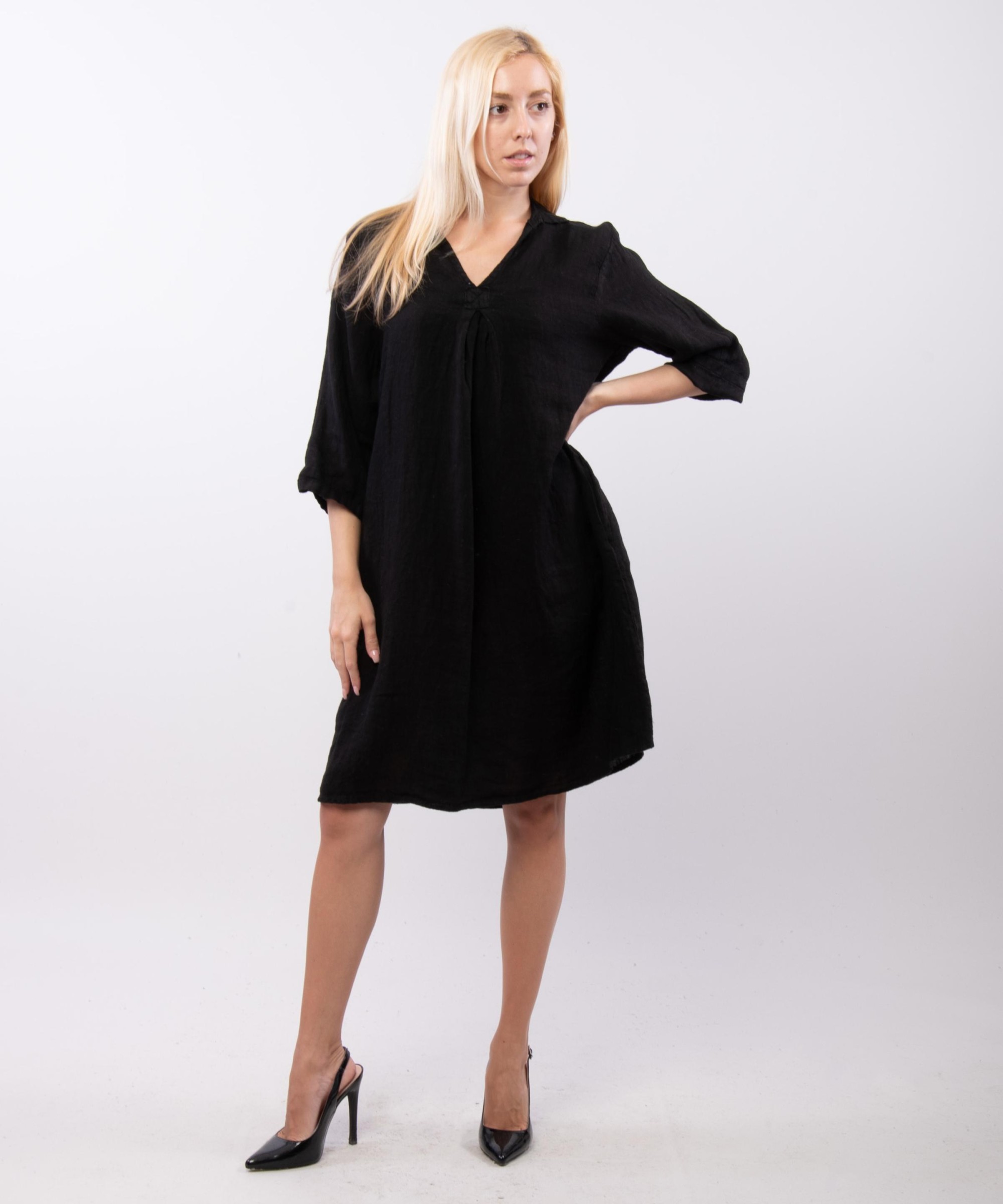 abito camicia in lino