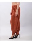 Pantaloni a Palloncino di Lino con Tasche