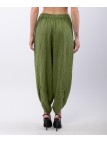Pantaloni a Palloncino di Lino con Tasche