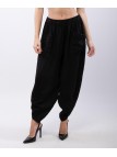Pantaloni a Palloncino di Lino con Tasche