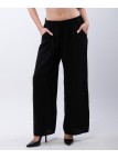 Pantaloni a Palazzo di Lino con Elastico