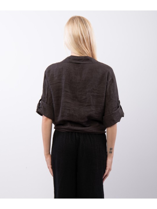Camicia Lino Classica con Nodo